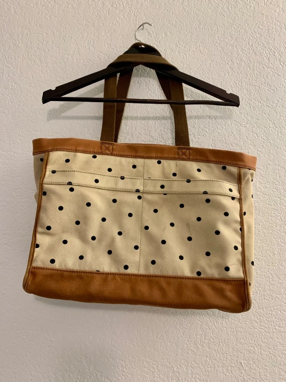 Fossil Passport E W Satchel Kki Top Handle Bag - LOTS OF WEAR